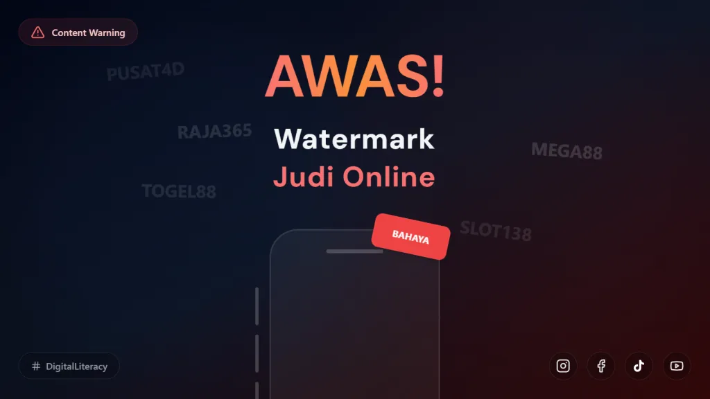 Awas! Watermark Judi Online di Sosial Media