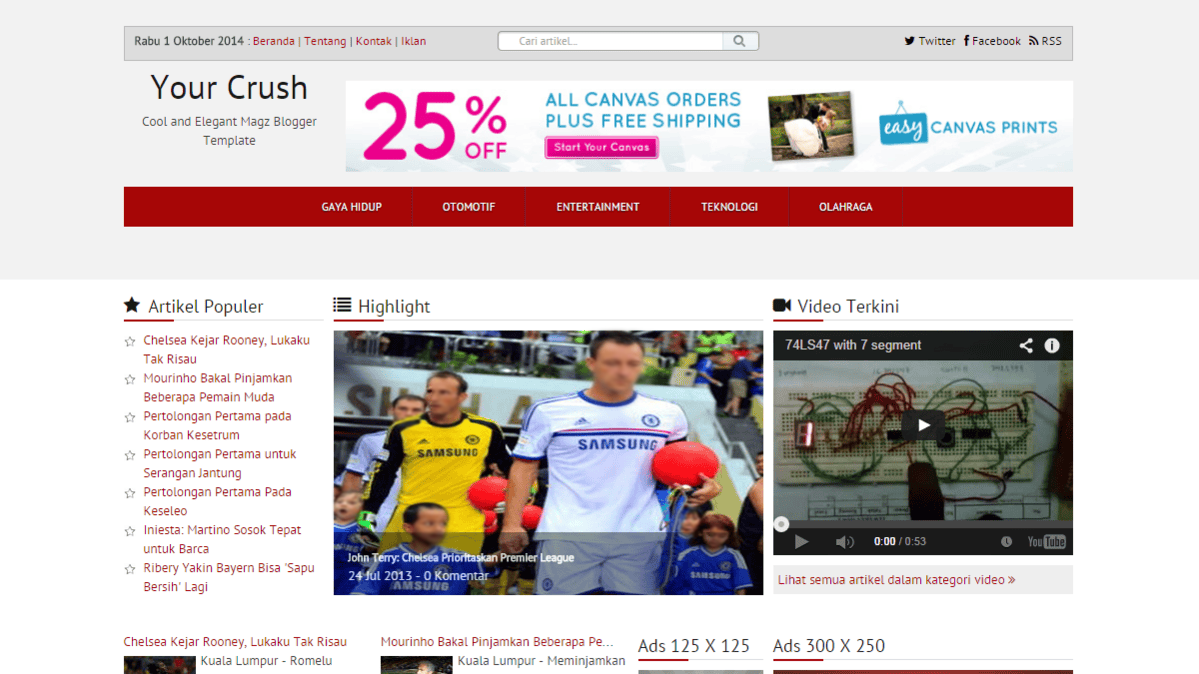Your Crush Blogger Template Featured Image