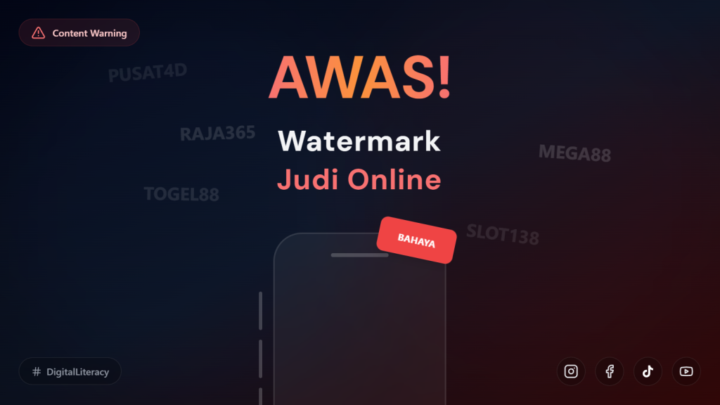 Awas! Watermark Judi Online di Sosial Media